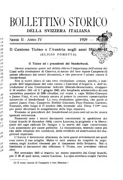 Bollettino storico della Svizzera italiana