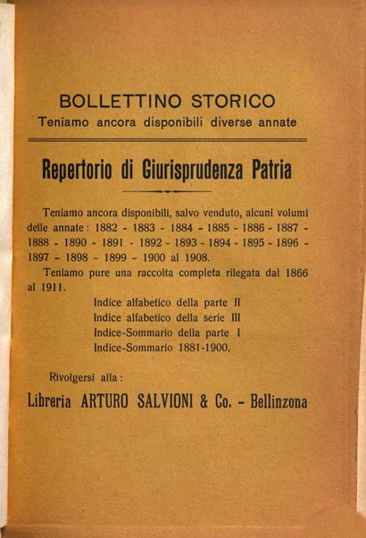 Bollettino storico della Svizzera italiana