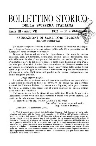 Bollettino storico della Svizzera italiana