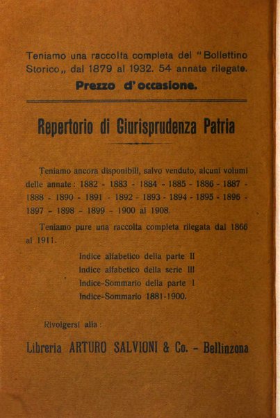 Bollettino storico della Svizzera italiana