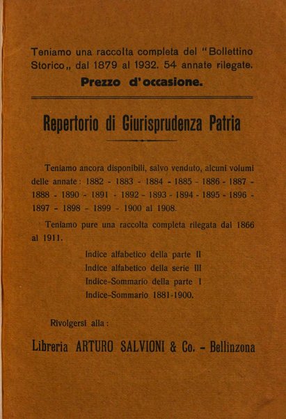 Bollettino storico della Svizzera italiana