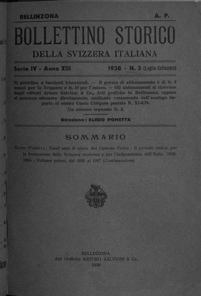 Bollettino storico della Svizzera italiana