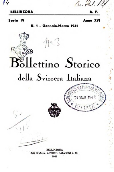 Bollettino storico della Svizzera italiana