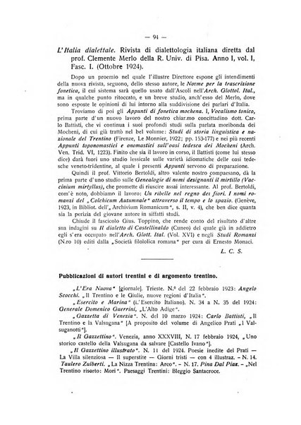 Studi trentini rivista trimestrale della Societa per gli studi trentini