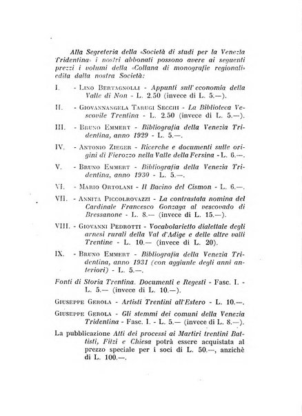 Studi trentini di scienze storiche rivista della SocietW1A0a per gli studi trentini