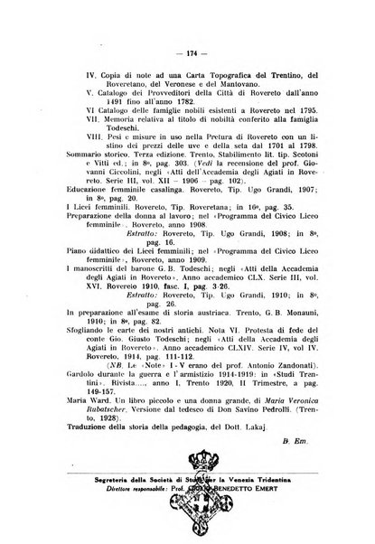 Studi trentini di scienze storiche rivista della SocietW1A0a per gli studi trentini