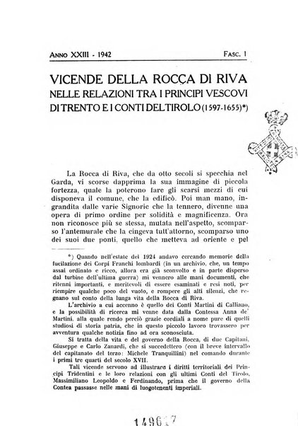 Studi trentini di scienze storiche rivista della SocietW1A0a per gli studi trentini