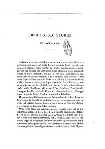 Archivio storico lombardo giornale della Società storica lombarda