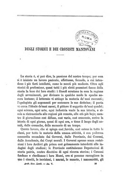 Archivio storico lombardo giornale della Società storica lombarda