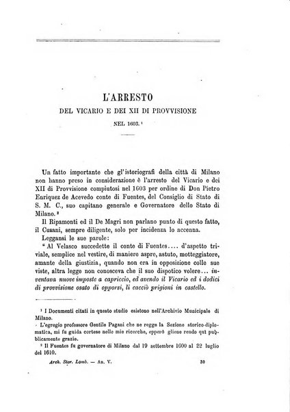 Archivio storico lombardo giornale della Società storica lombarda