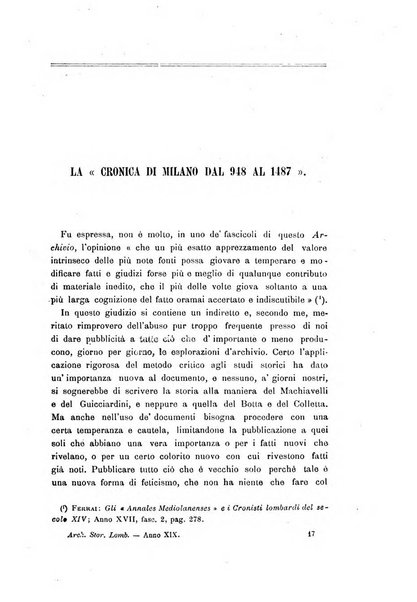 Archivio storico lombardo giornale della Società storica lombarda