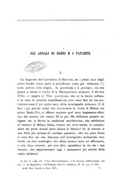 Archivio storico lombardo giornale della Società storica lombarda