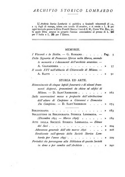 Archivio storico lombardo giornale della Società storica lombarda