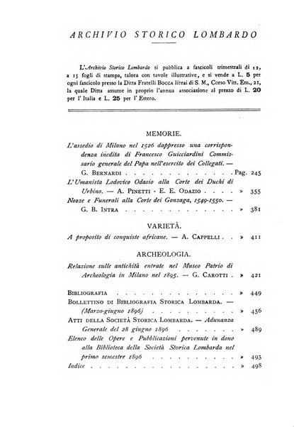 Archivio storico lombardo giornale della Società storica lombarda