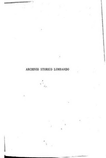 Archivio storico lombardo giornale della Società storica lombarda