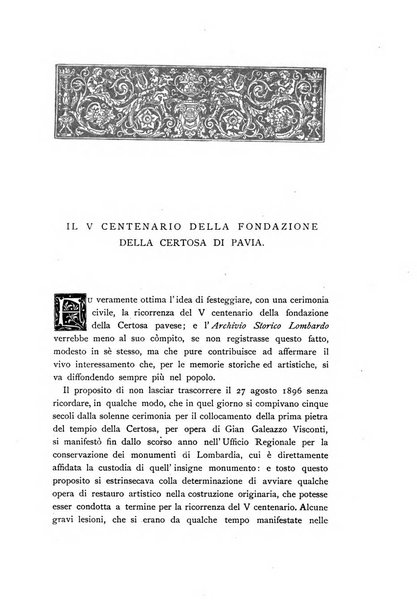 Archivio storico lombardo giornale della Società storica lombarda