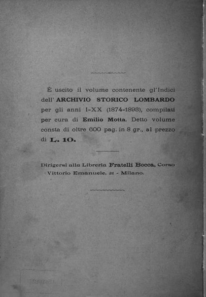 Archivio storico lombardo giornale della Società storica lombarda