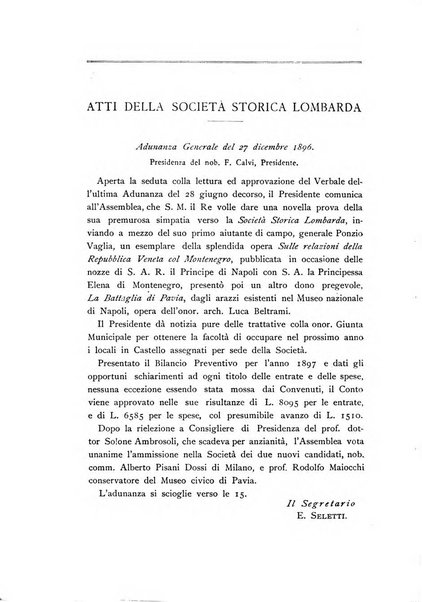 Archivio storico lombardo giornale della Società storica lombarda