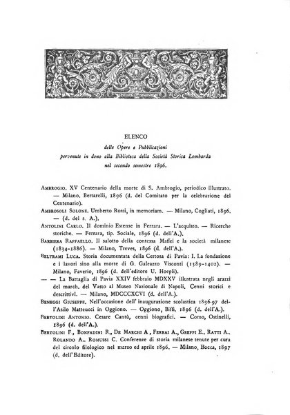 Archivio storico lombardo giornale della Società storica lombarda