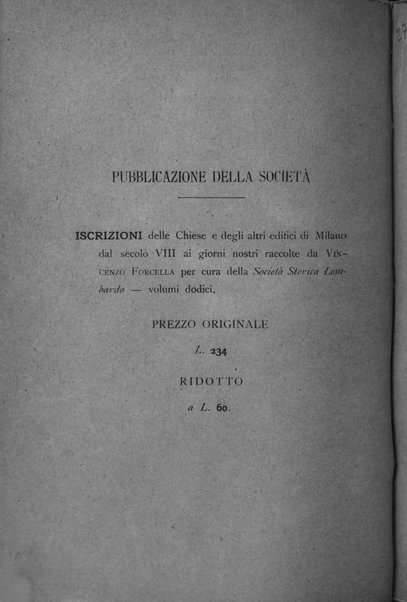 Archivio storico lombardo giornale della Società storica lombarda