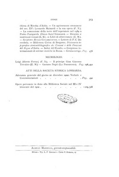 Archivio storico lombardo giornale della Società storica lombarda