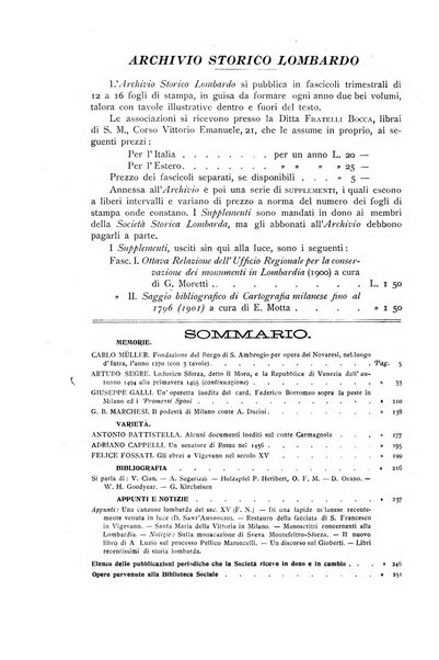 Archivio storico lombardo giornale della Società storica lombarda