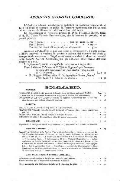 Archivio storico lombardo giornale della Società storica lombarda