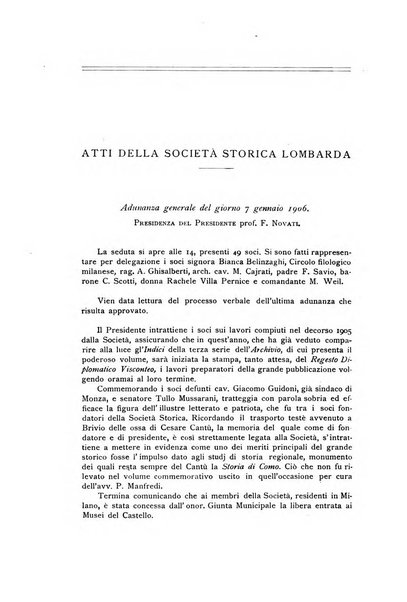 Archivio storico lombardo giornale della Società storica lombarda