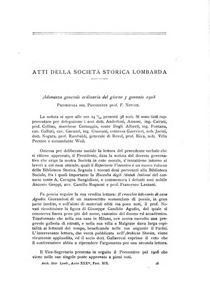 Archivio storico lombardo giornale della Società storica lombarda