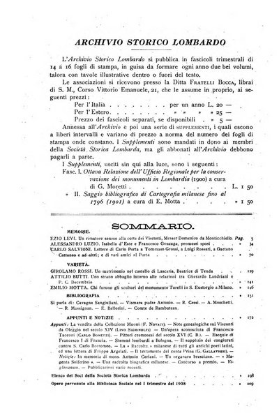 Archivio storico lombardo giornale della Società storica lombarda