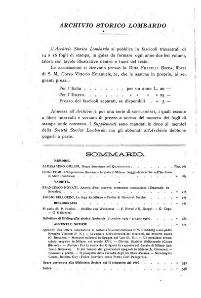 Archivio storico lombardo giornale della Società storica lombarda