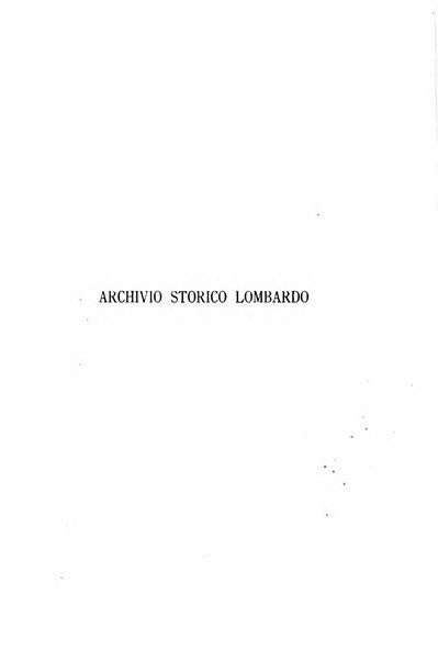 Archivio storico lombardo giornale della Società storica lombarda