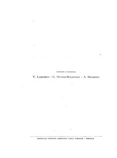 Archivio veneto-tridentino periodico storico trimestrale della R. Deputazione veneto-tridentina di storia patria