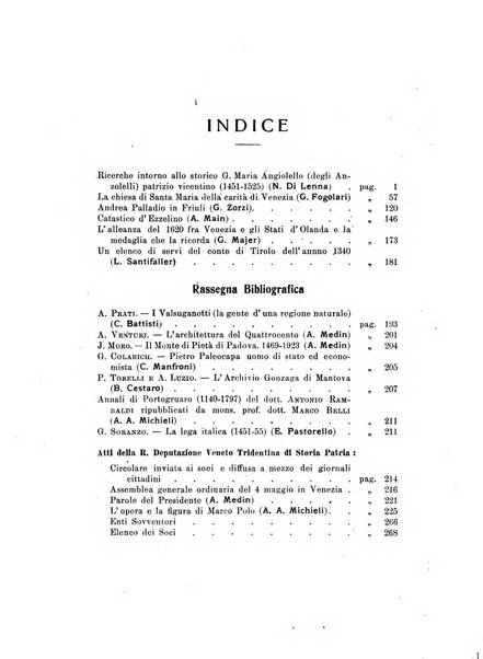 Archivio veneto-tridentino periodico storico trimestrale della R. Deputazione veneto-tridentina di storia patria