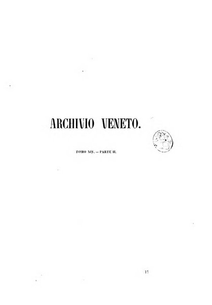 Archivio veneto pubblicazione periodica