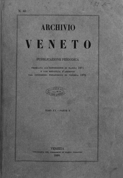 Archivio veneto pubblicazione periodica