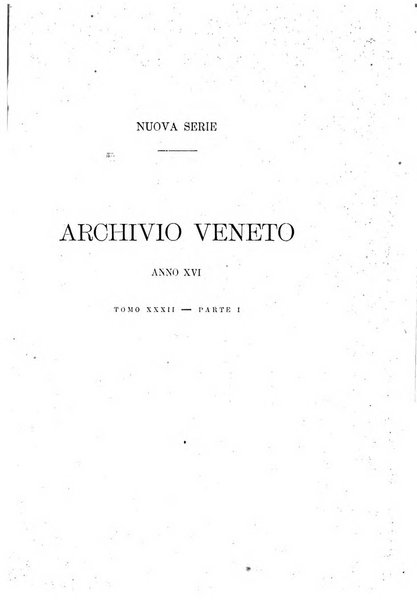 Archivio veneto pubblicazione periodica