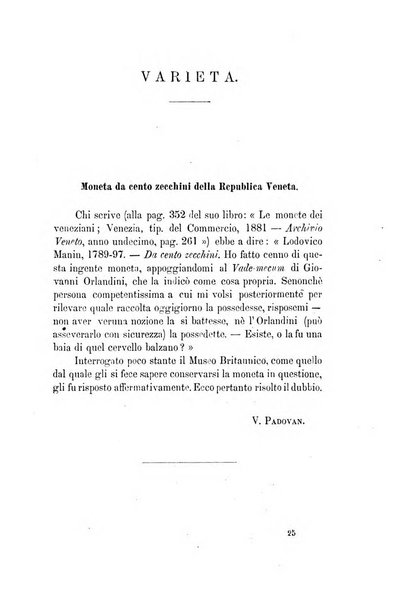 Archivio veneto pubblicazione periodica