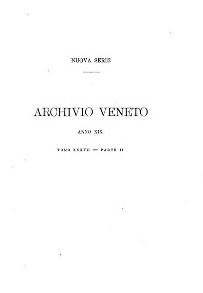 Archivio veneto pubblicazione periodica