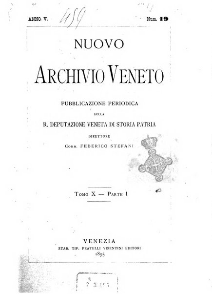 Nuovo archivio veneto pubblicazione periodica della R. Deputazione di storia patria