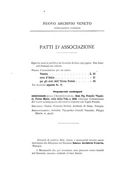 Nuovo archivio veneto pubblicazione periodica della R. Deputazione di storia patria