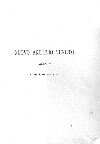 Nuovo archivio veneto pubblicazione periodica della R. Deputazione di storia patria