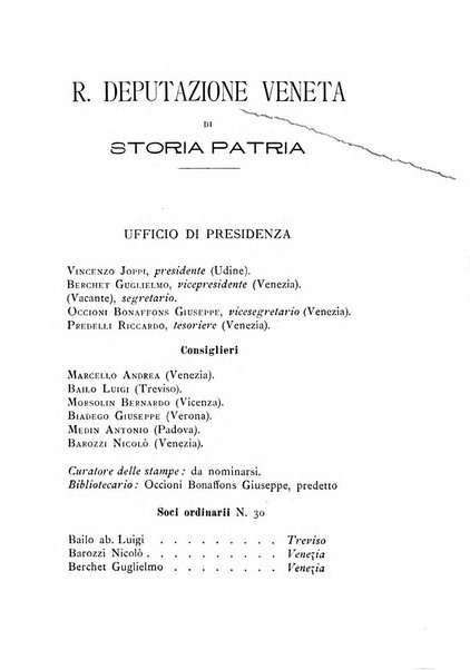 Nuovo archivio veneto pubblicazione periodica della R. Deputazione di storia patria