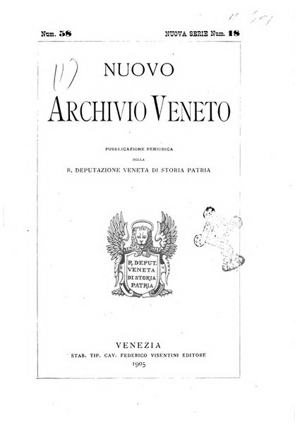 Nuovo archivio veneto pubblicazione periodica della R. Deputazione di storia patria