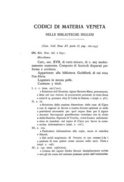 Nuovo archivio veneto pubblicazione periodica della R. Deputazione di storia patria