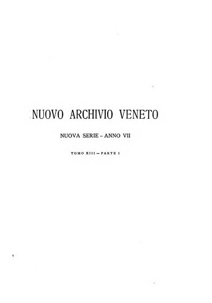 Nuovo archivio veneto pubblicazione periodica della R. Deputazione di storia patria