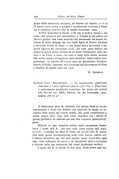 Nuovo archivio veneto pubblicazione periodica della R. Deputazione di storia patria