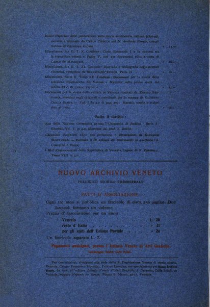 Nuovo archivio veneto pubblicazione periodica della R. Deputazione di storia patria