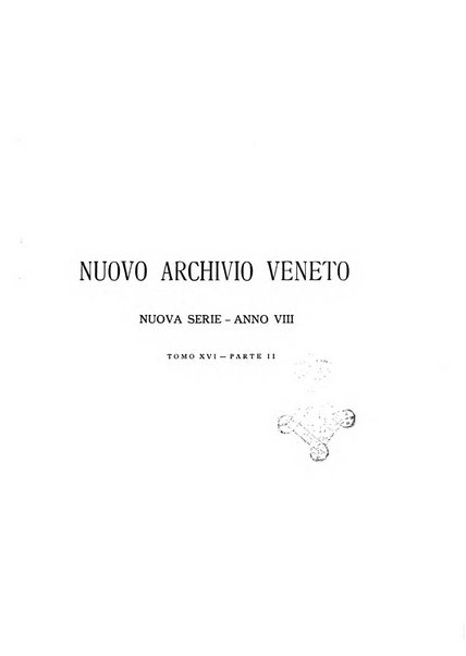 Nuovo archivio veneto pubblicazione periodica della R. Deputazione di storia patria