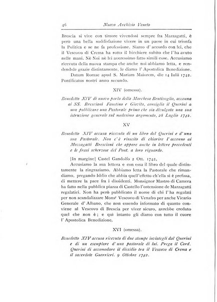 Nuovo archivio veneto pubblicazione periodica della R. Deputazione di storia patria